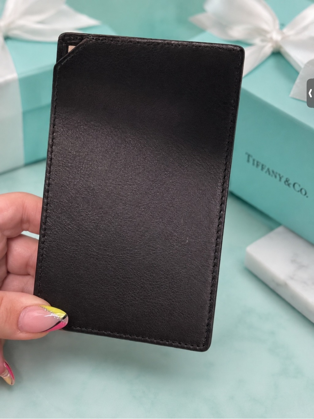 Tiffany & Co. Leather card holder,NWOT - Picture 3 of 5